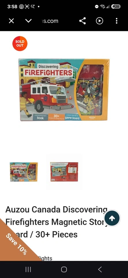 Auzou Canada Discovering Firefighters Magnetic Storyboard - photo 3