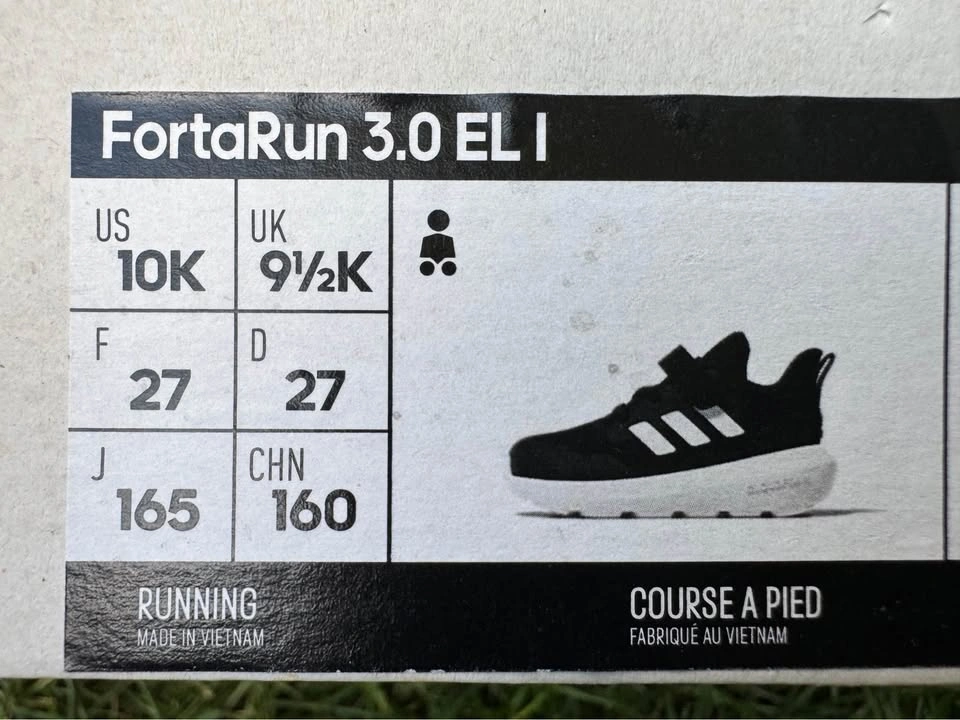 Adidas FortaRun 3.0 EL I Kids Running Shoes - Size 10K - photo 3