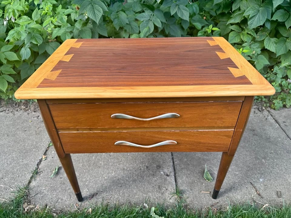 Vintage Lane Acclaim by Knechtel Walnut MCM Nightstand