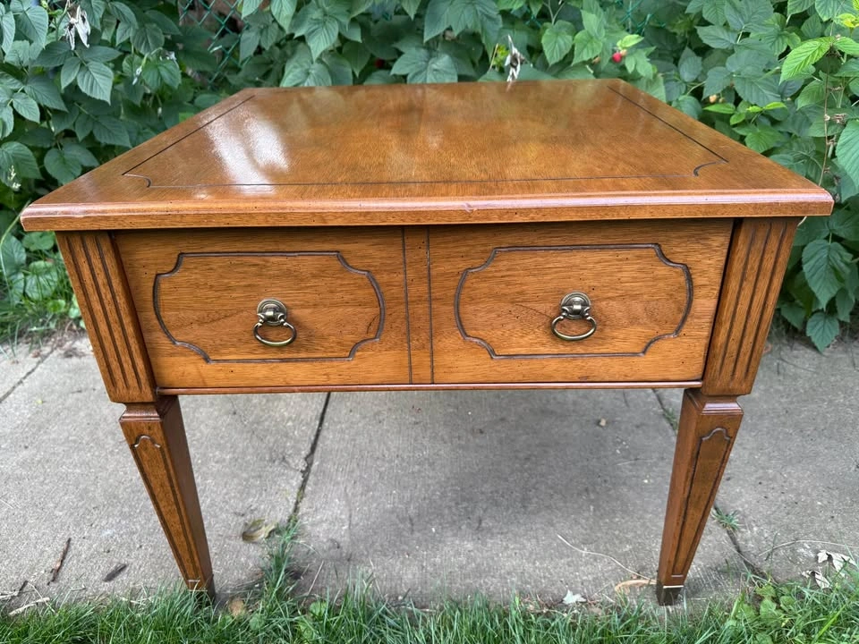 Vintage Kroehler Single Wide-Drawer Side / End / Night Table - photo 2