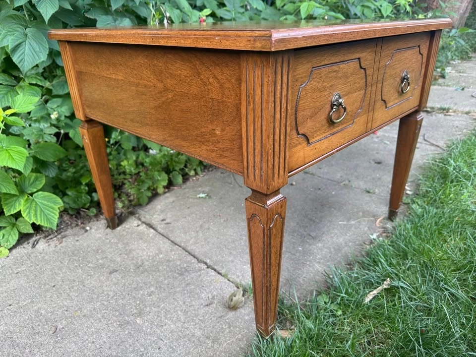 Vintage Kroehler Single Wide-Drawer Side / End / Night Table - photo 4