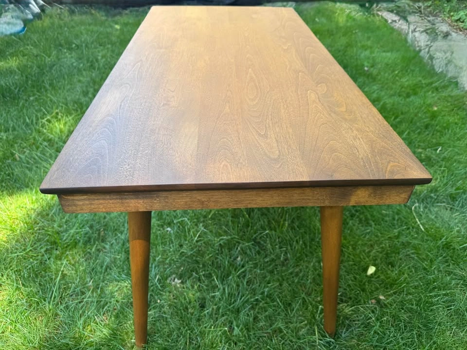 Solid Walnut MCM Coffee / Side Table - 36x18” - photo 3