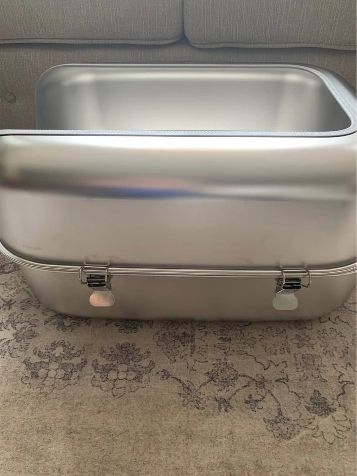 Bartuke XXL Stainless Steel Semi-Enclosed Cat Litter Box - photo 2