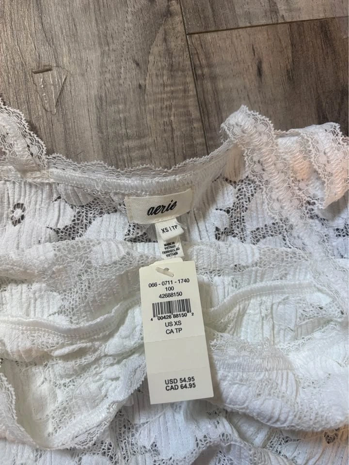 Aerie White Lace Camisole XS - photo 3