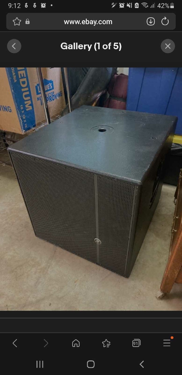 Mackie 18 inch passive subwoofer