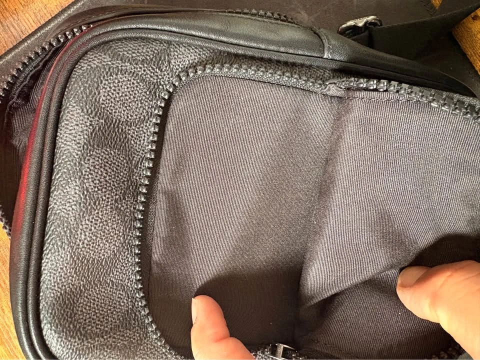 Unisex Coach Racer Sling Pack - gunmetal/charcoal/black - photo 5