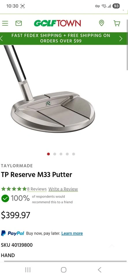 Brand new Taylormade Putter - photo 4