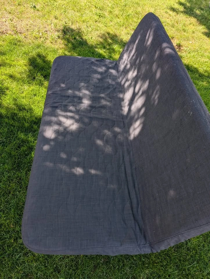 Dark Grey Futon Sofa Bed - photo 2