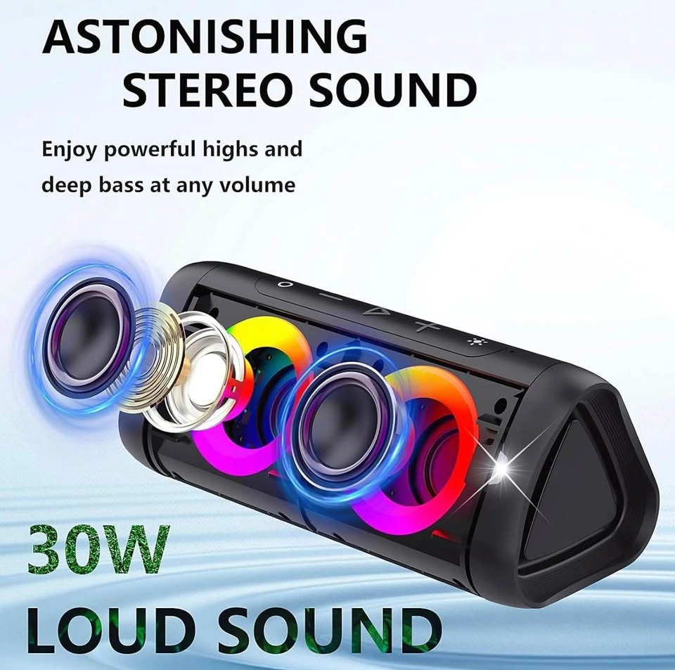 Portable Bluetooth Speaker with Lights - photo 4