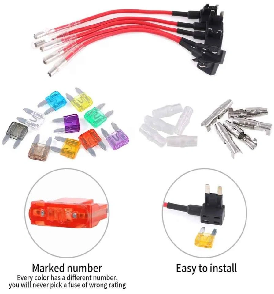 GLARKS 120pc Car Blade Fuses & Fuse Taps Kit - photo 4