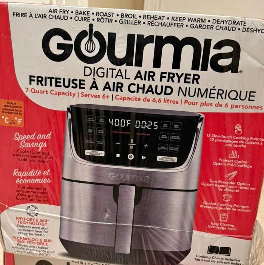 Gourmia 7-Qt Digital Air Fryer with Original Box