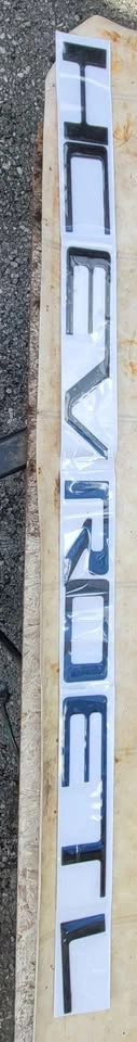 Black Chevy Silverado Tailgate Letters 2019-2025 - photo 3