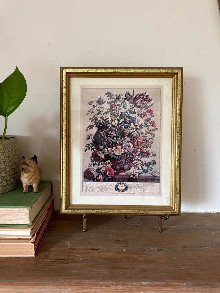 Vintage Framed Furber Botanical Floral Prints (May and August) - photo 2