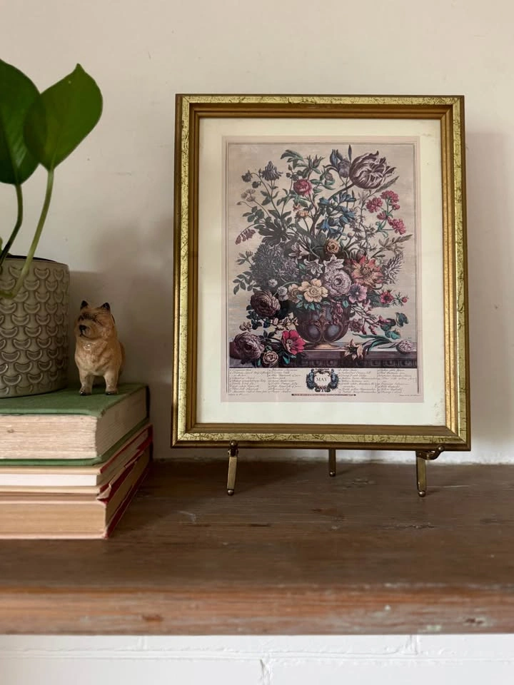 Vintage Framed Furber Botanical Floral Prints (May and August) - photo 4