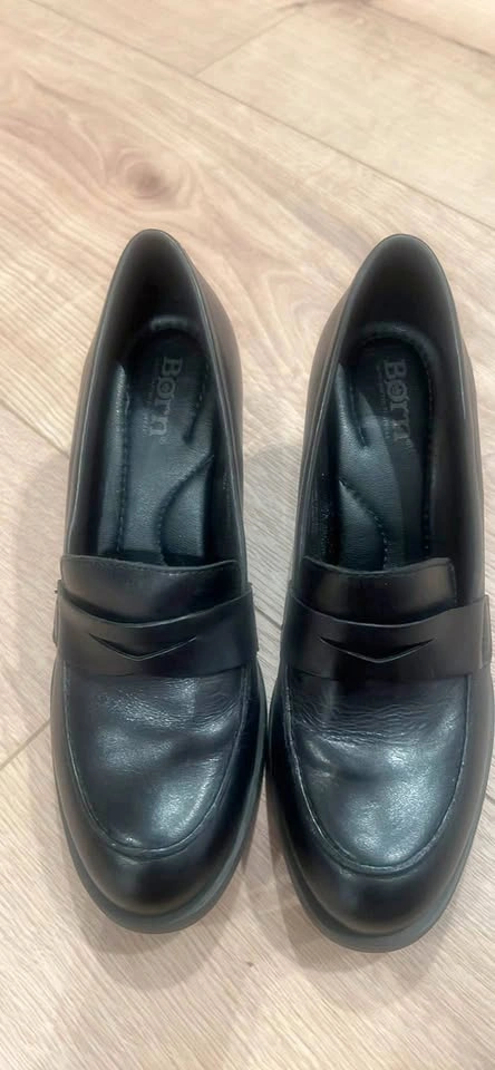 Børn Holliston Block Heel Penny Loafers Sz 7.5