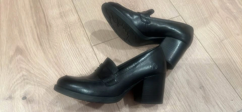 Børn Holliston Block Heel Penny Loafers Sz 7.5 - photo 3
