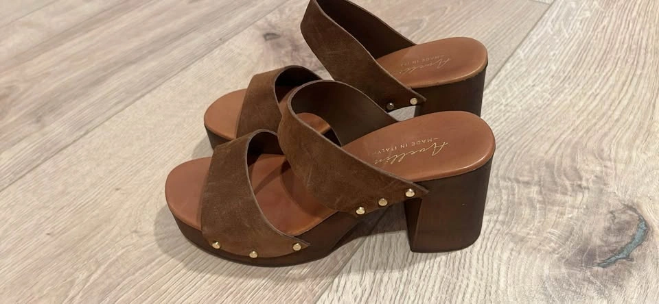 Avellini Italian platform sandals - EU Sz 38/US 7-7.5, Brown - photo 3