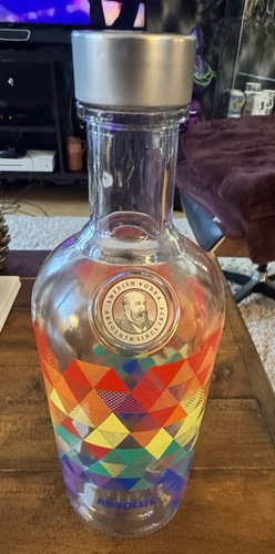 Absolut Limited Edition “Absolut Mix” PRIDE (empty) 40 Oz Bottle