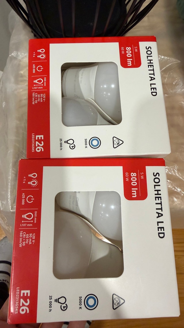 IKEA SOLHETTA LED Bulbs E26 800 lm