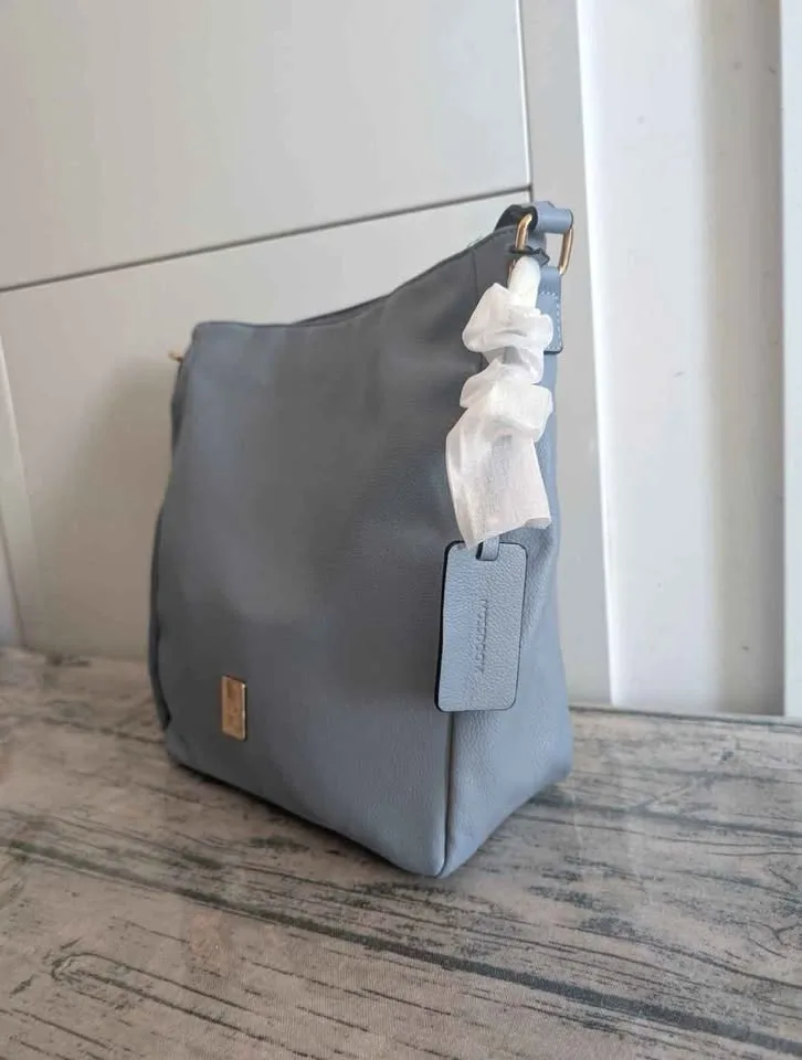 Brand New Blue Hobo Bag image indicator(7)