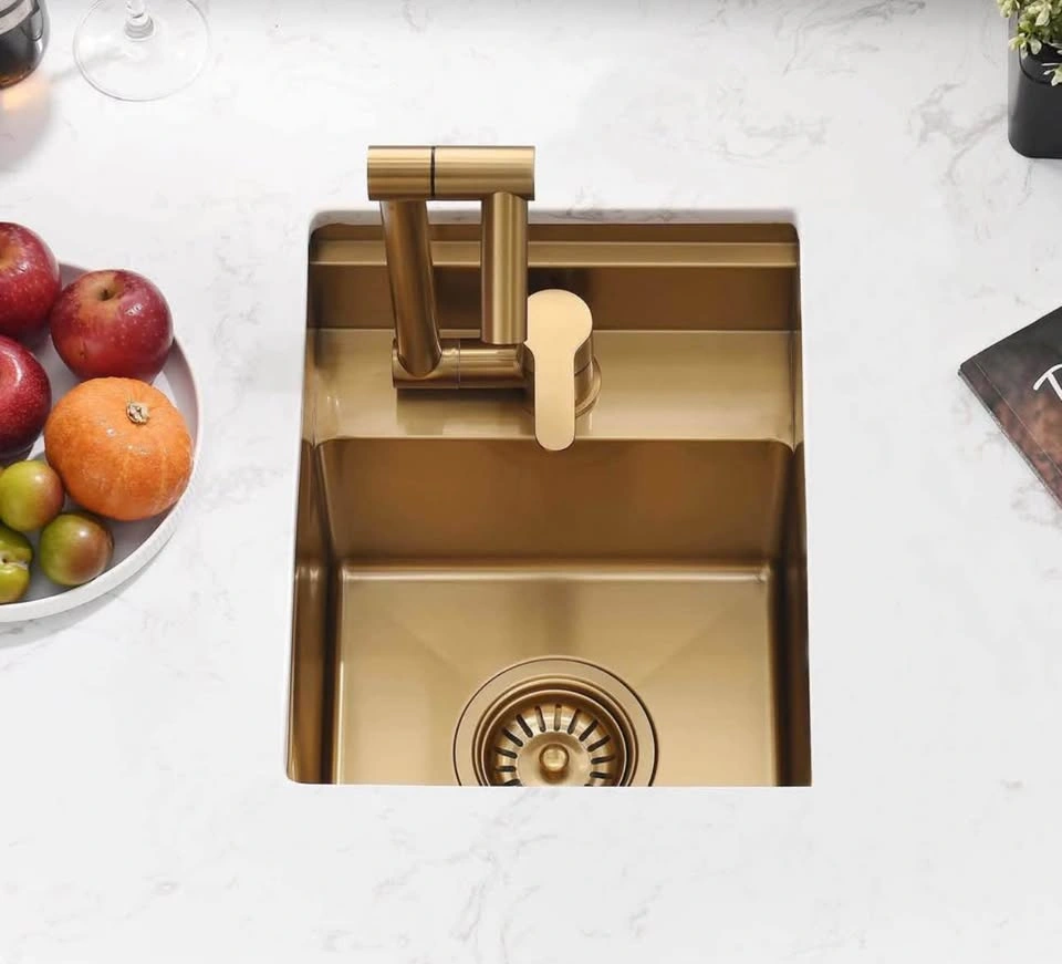 Brand New Gold RV Kitchen Sink Workstation with Faucet – 12” x 1 - photo 4