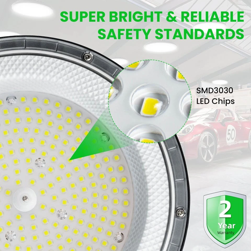 6 Pack 100W LED Garage Lights – 15000LM Bright Shop Lighting - photo 5