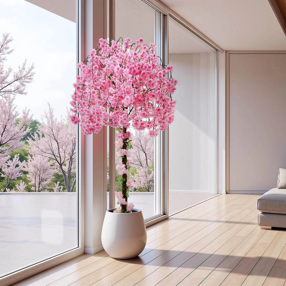 Brand New-6FT Artificial Cherry Blossom Tree with LED Lights