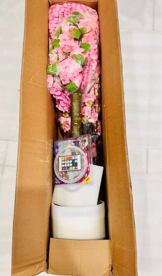 Brand New-6FT Artificial Cherry Blossom Tree with LED Lights - photo 2