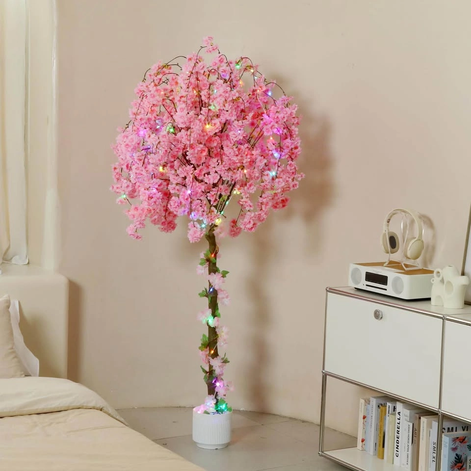 Brand New-6FT Artificial Cherry Blossom Tree with LED Lights - photo 4