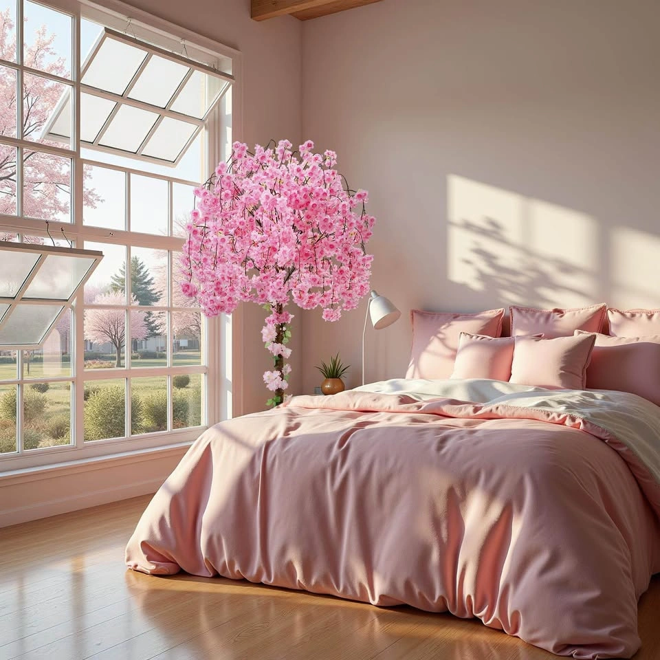 Brand New-6FT Artificial Cherry Blossom Tree with LED Lights - photo 5