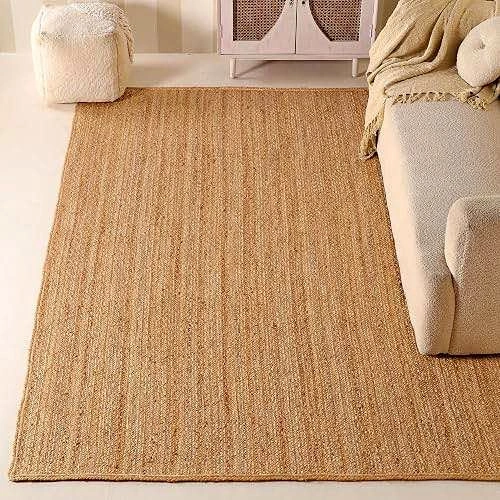 Brand New 8x10 ft 100% Natural Jute Rug – Handmade