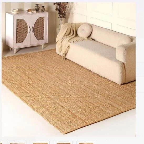 Brand New 8x10 ft 100% Natural Jute Rug – Handmade - photo 2