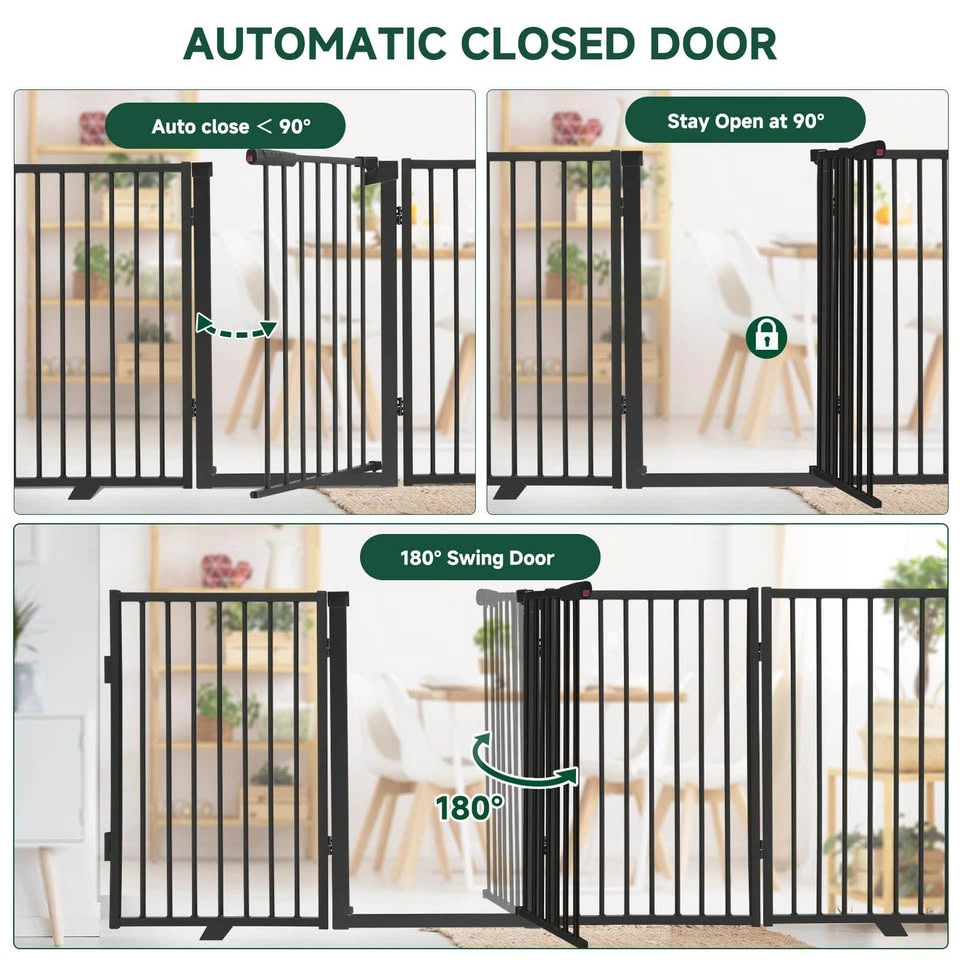 Snagle Paw 120” Freestanding Dog Gate with Door - photo 4