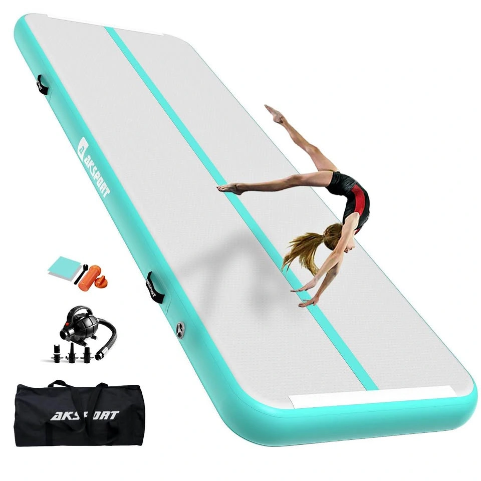 AKSPORT 13ft Inflatable Air Tumbling Mat with Electric Pump