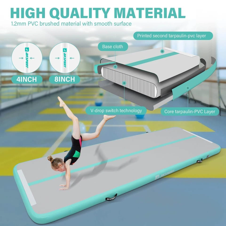 AKSPORT 13ft Inflatable Air Tumbling Mat with Electric Pump - photo 4