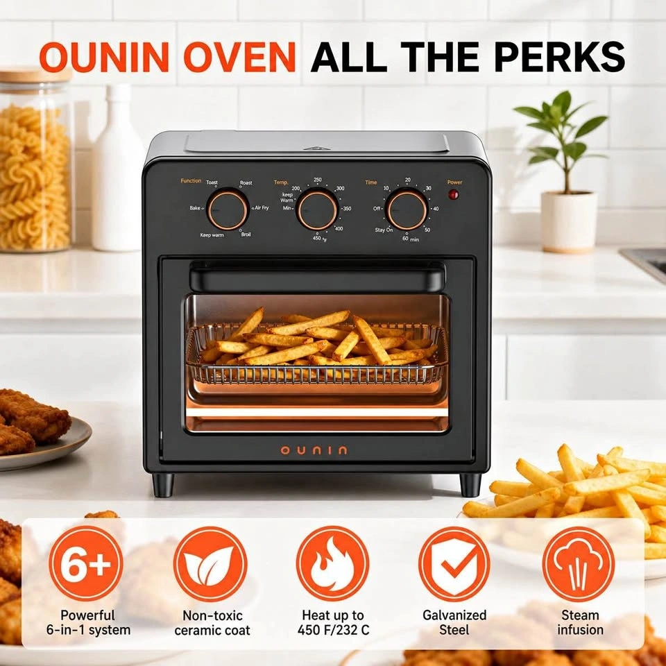 Brand New Steam Infusion Toaster Oven – Stainless Steel, Fast Pr