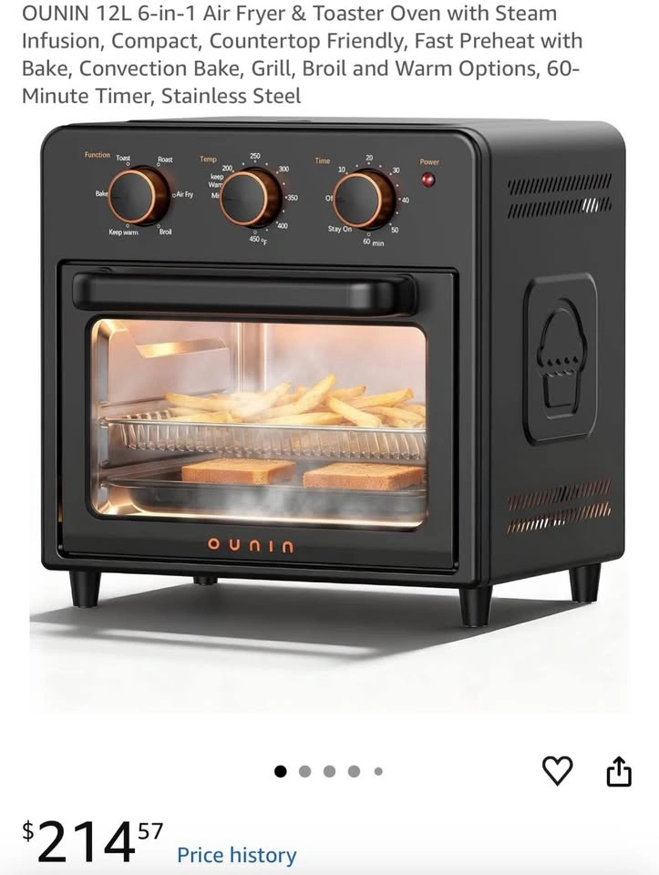 Brand New Steam Infusion Toaster Oven – Stainless Steel, Fast Pr - photo 2
