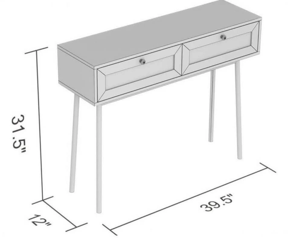 Brand New Blu west Boho Console Table with Drawers - photo 3