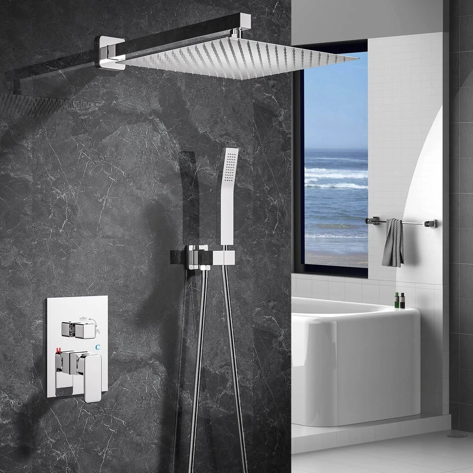 Shower System – 12” Rain Shower Head & Handheld Spray Set - photo 2