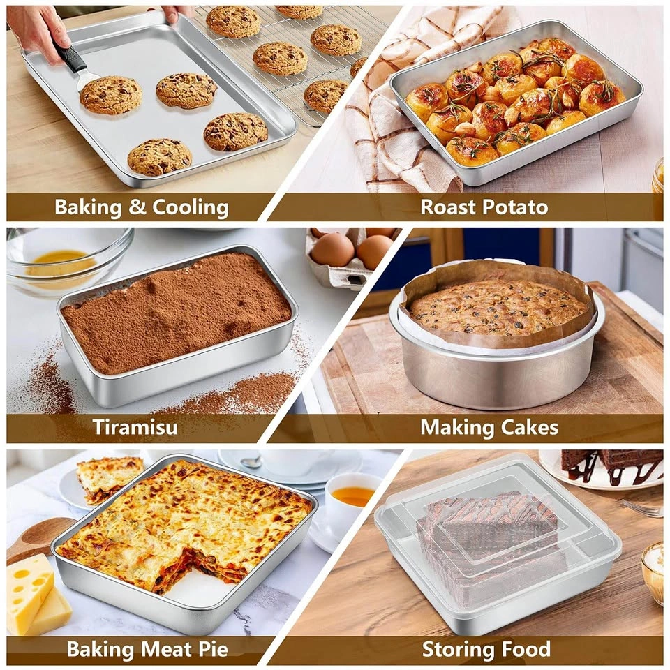 12-Piece Stainless Steel Bakeware Set