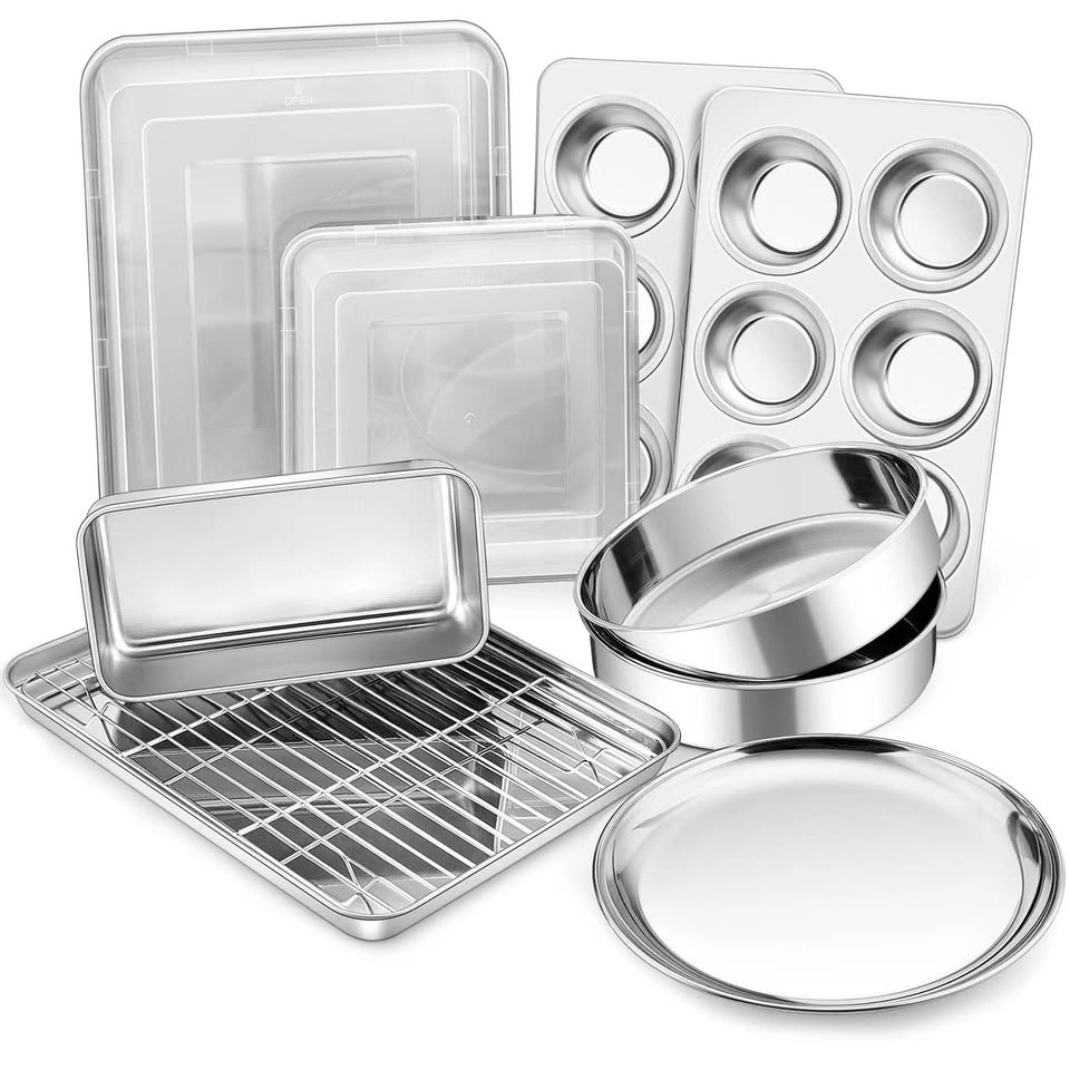12-Piece Stainless Steel Bakeware Set - photo 2