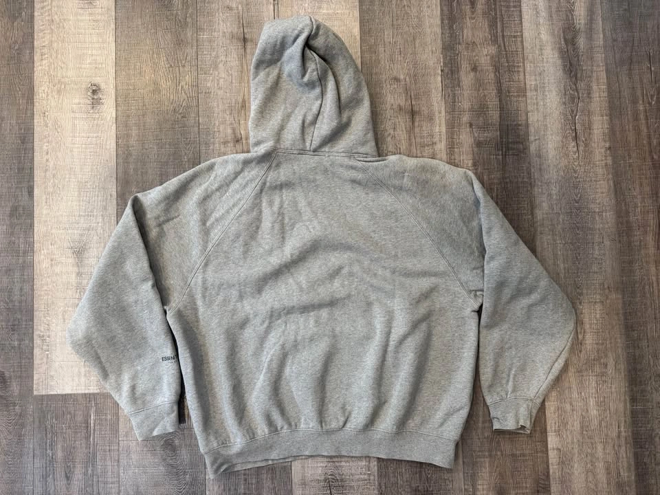 Fear of God ESSENTIALS FW21 Dark Heather Oatmeal Grey Hoodie L - photo 2