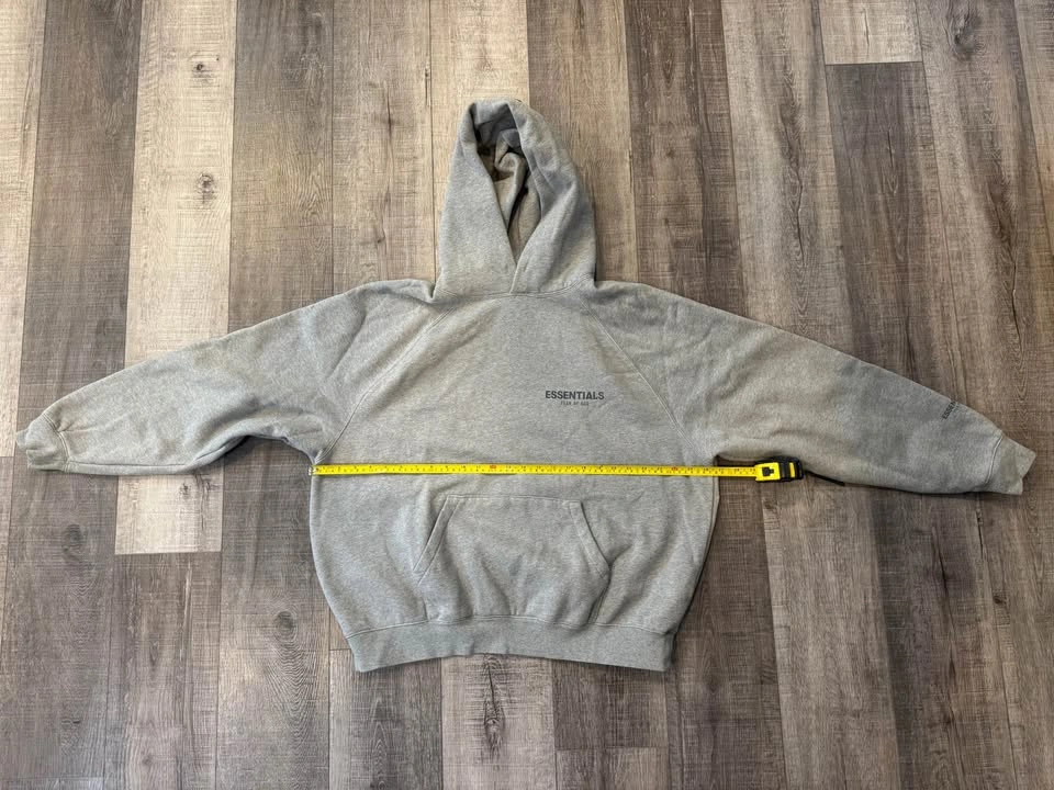 Fear of God ESSENTIALS FW21 Dark Heather Oatmeal Grey Hoodie L - photo 3