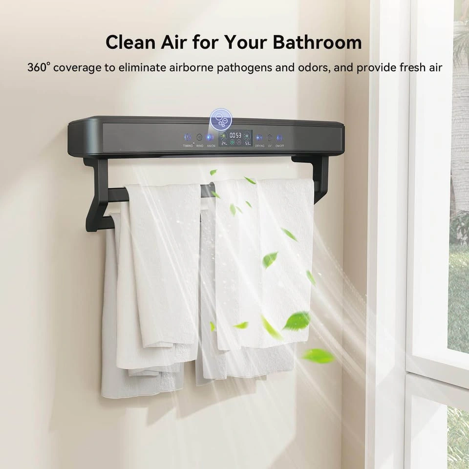 Electric Heated Towel Warmer Rack with Air Purification - photo 5