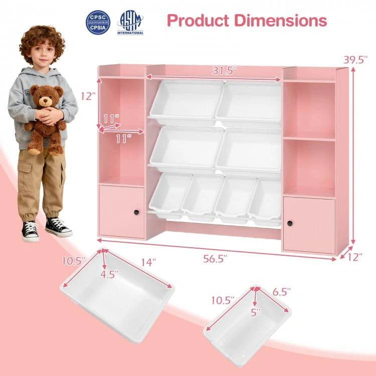 Costway Kids Toy Storage and Bookshelf - photo 4
