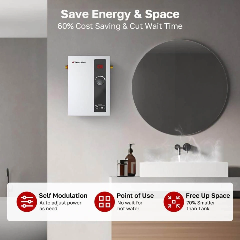 Brand New ThermoMate 8kW Tankless Electric Water Heater - photo 4