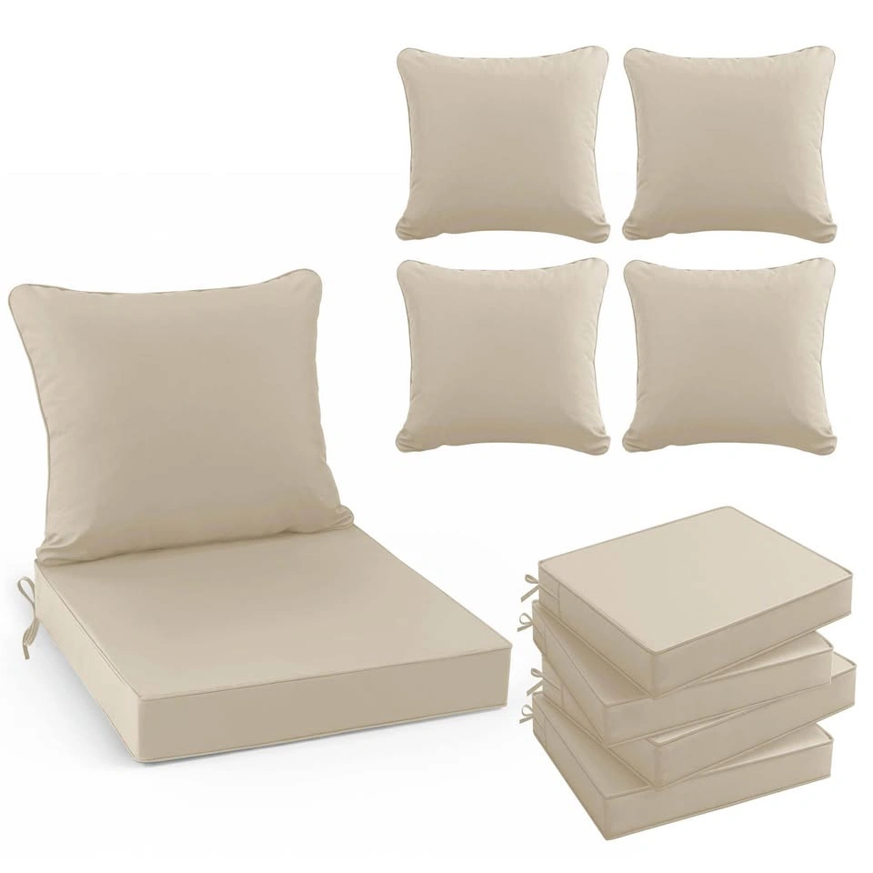 Outdoor Chair Cushions Set of 4 –Cream (24”x24”) - photo 3