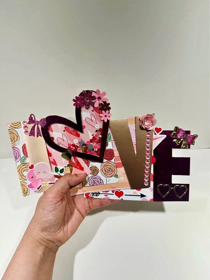 Custom Name Mini Album | Personalized Letter-Shaped Photo Album