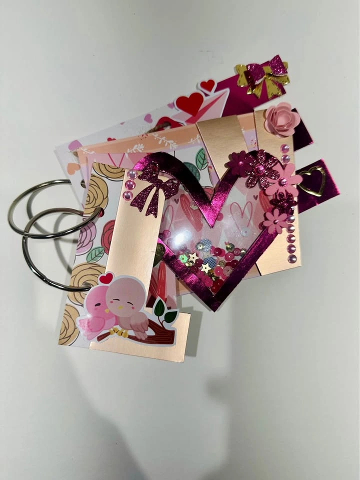 Custom Name Mini Album | Personalized Letter-Shaped Photo Album - photo 2