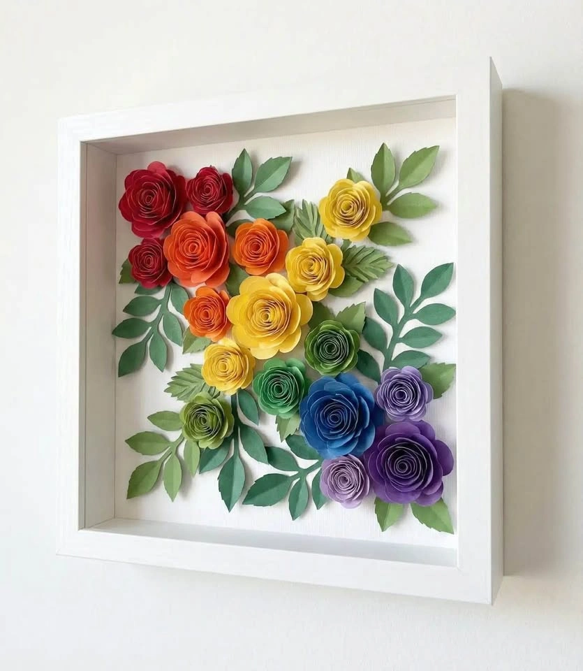Paper Flower Die-Cut Spirals | DIY Rolled Rose Kit - photo 4
